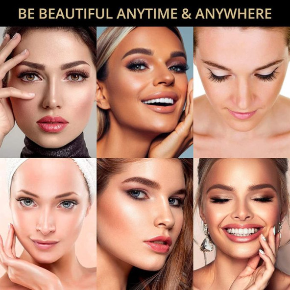 Reazeal Manyetik Kirpikler Ve Manyetik Eyeliner Seti, Takma Kirpik, Kirpik Uzatma. Şeffaf Pkt - 3
