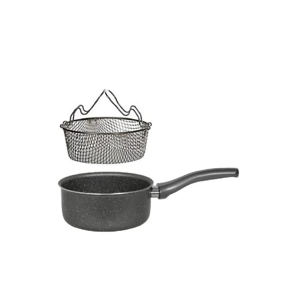 Mehtap Granit Kızırtma Tavası Kapaksız 22 CM