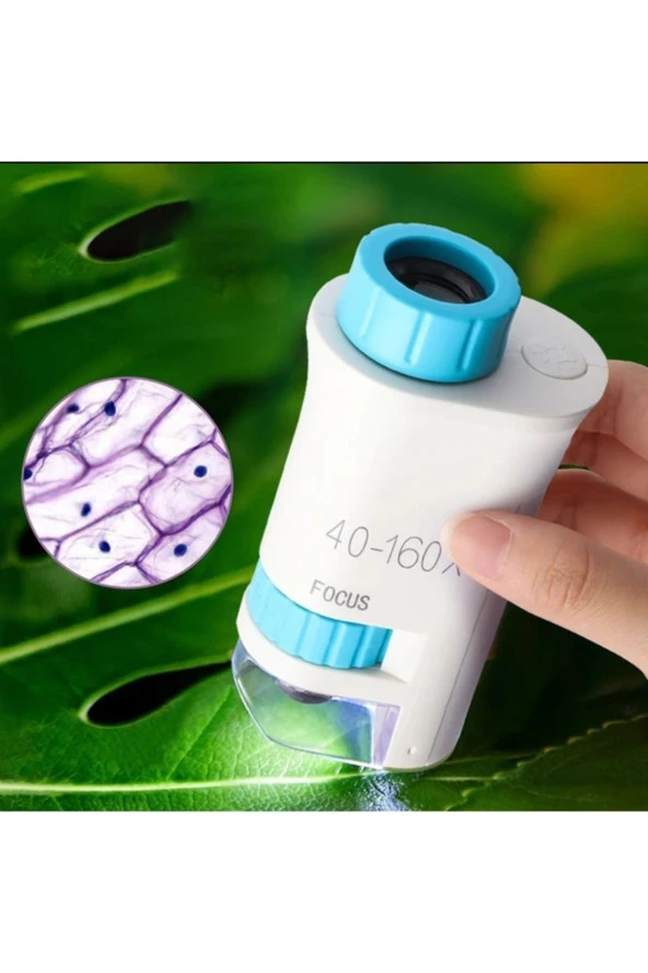 Mini Ayaksız El Mikroskobu (Çocuklar için -Cep boy) - 5