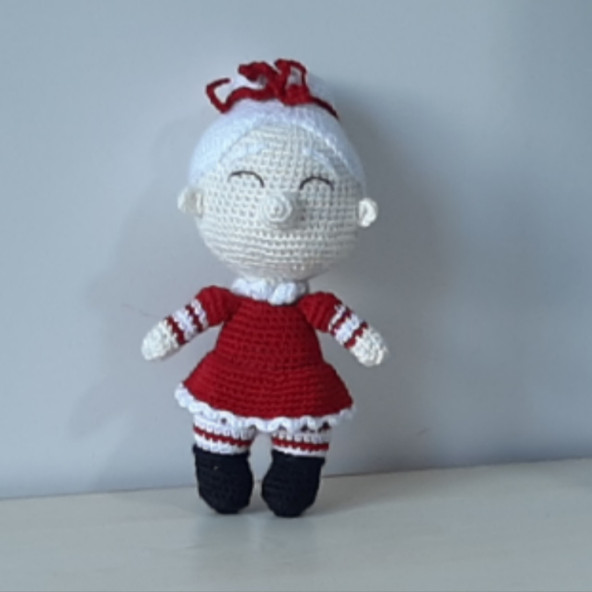 Amigurumi Örgü Oyuncak Yılbaşı Noel Anne - 2