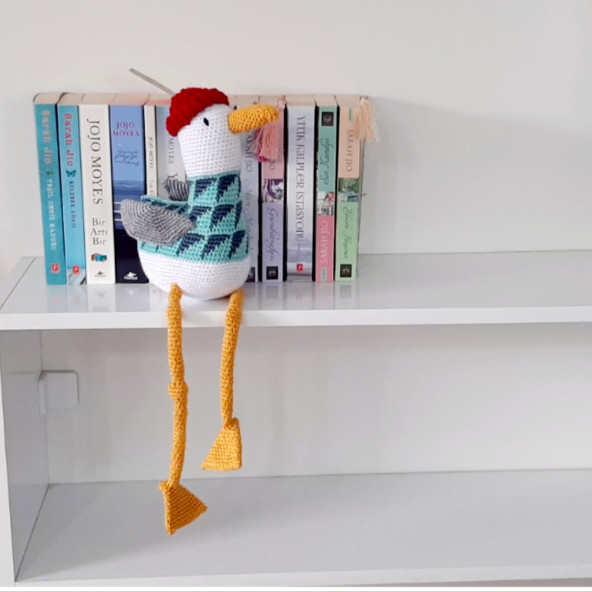 Amigurumi Örgü Oyuncak Martı - 7