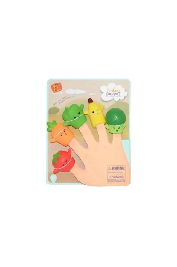 Finger Puppet Meyve Figürlü Parmak Kukla (Kauçuk)