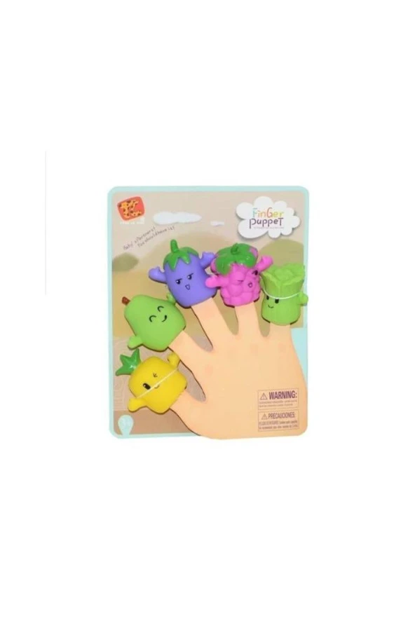 Finger Puppet Meyve Figürlü Parmak Kukla (Kauçuk) - 2