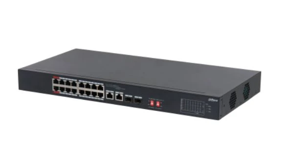 DAHUA PFS3218-16ET-135 16 PORT 16XFE-2XGE-2XGE/SFP 135W YÖNETİLEMEZ POE SWİTCH ürün görseli 1