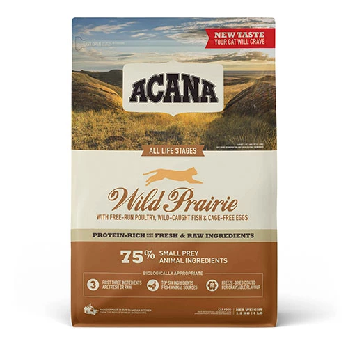Acana Wild Prairie Tavuklu ve Balıklı Tahılsız Kedi Maması Tüm Irk ve Yaşam Evreleri 1,8 Kg