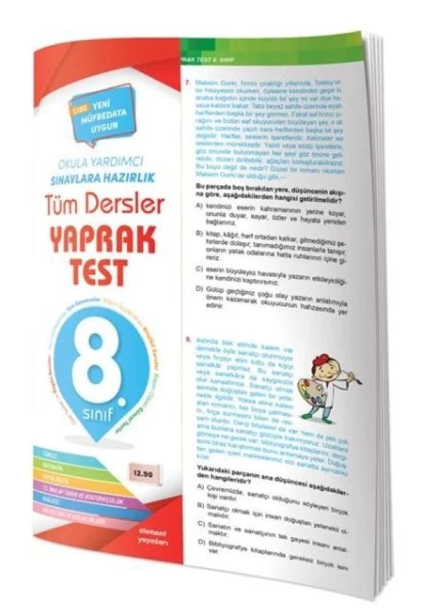 8. Sınıf Tüm Dersler Yaprak Test