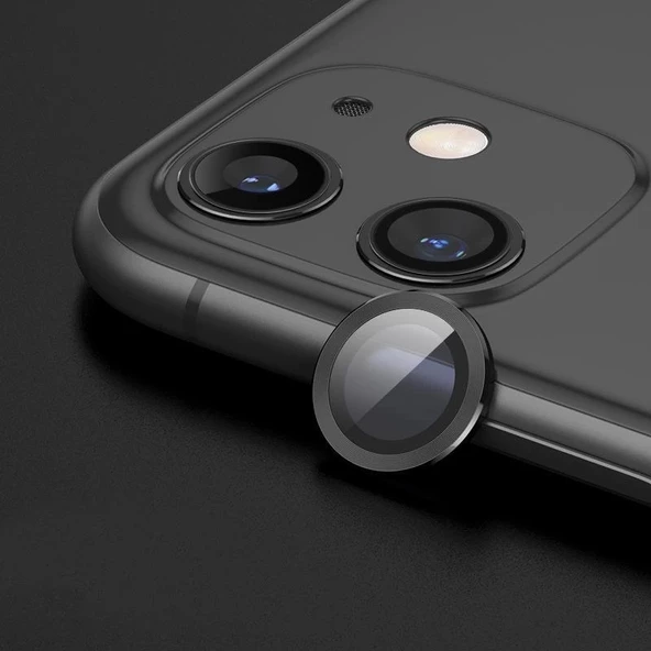 iPhone 12 Pro Max Toz Geçirmez Temperli Kamera Lens Koruyucu - Resim 2
