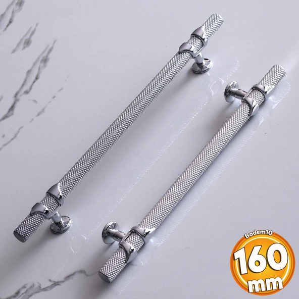 Burç Kulp 160 mm Krom Renk Mobilya Çekmece Mutfak Dolabı Dolap Kulpları Kapak Kulpu Kulbu Metal
