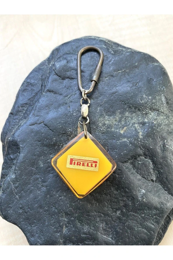 ANTİKA PİRELLİ ANAHTARLIK ÇİFT TARAFLI SERT MİKA ANAHTARLIK - 3