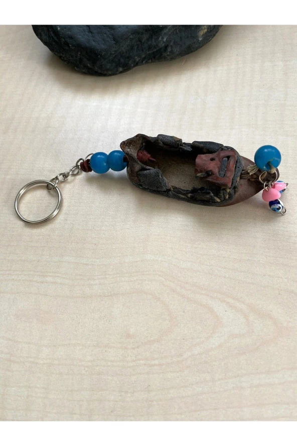 ANTİKA DERİ ÇARIK ANAHTARLIK DUVAR SÜSÜ - 2