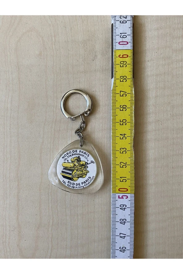 VİNTAGE ANAHTARLIK AVRUPA ANAHTARLIK MİKA ANAHTARLIK PARİS İŞ MAKİNALARI ANAHTARLIK - 2