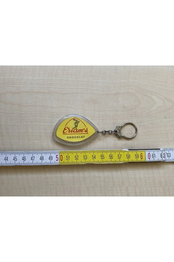VİNTAGE ERİAM'S CHOCOLOT YAZILI PLASTİK ANAHTARLIK - 2