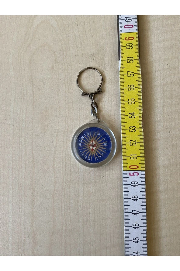 VİNTAGE MONTE CARLO YAZILI PLASTİK ANAHTARLIK - 2