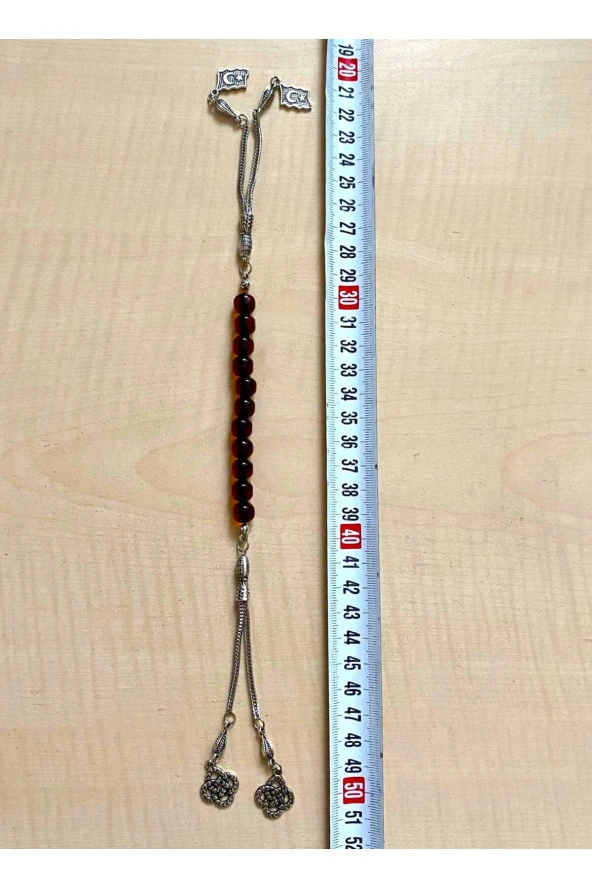 TOZ KEHRİBAR ZAZA TESBİH KARARMAYAN PÜSKÜLLÜ KAPSÜL KESİM TESBİH - 2