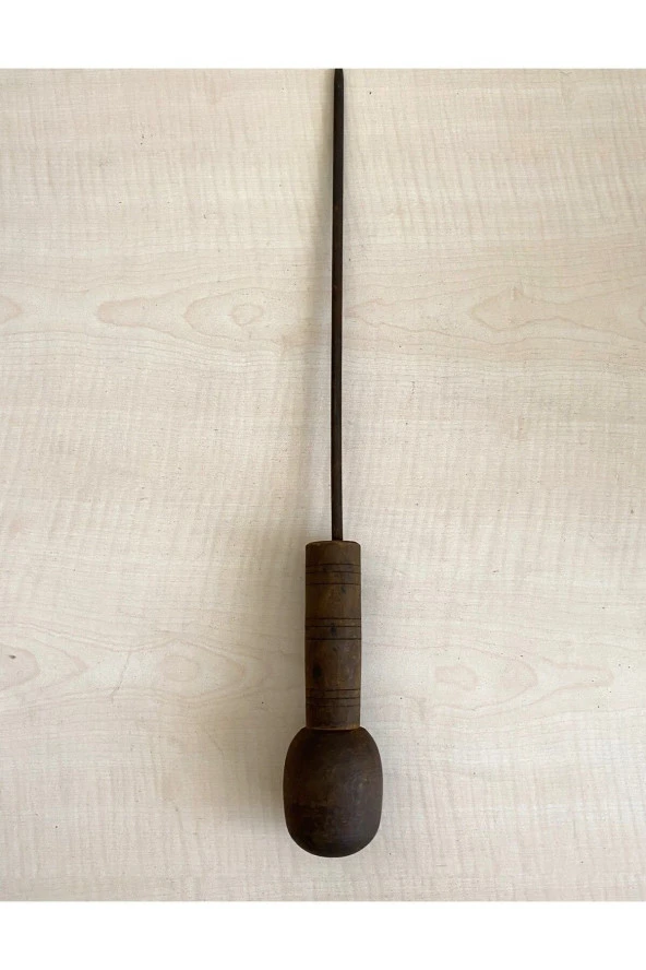 Büyük Boy 1 Adet Antika Rufai Zikir Şişi Ahşap Saplı Şiş no 34