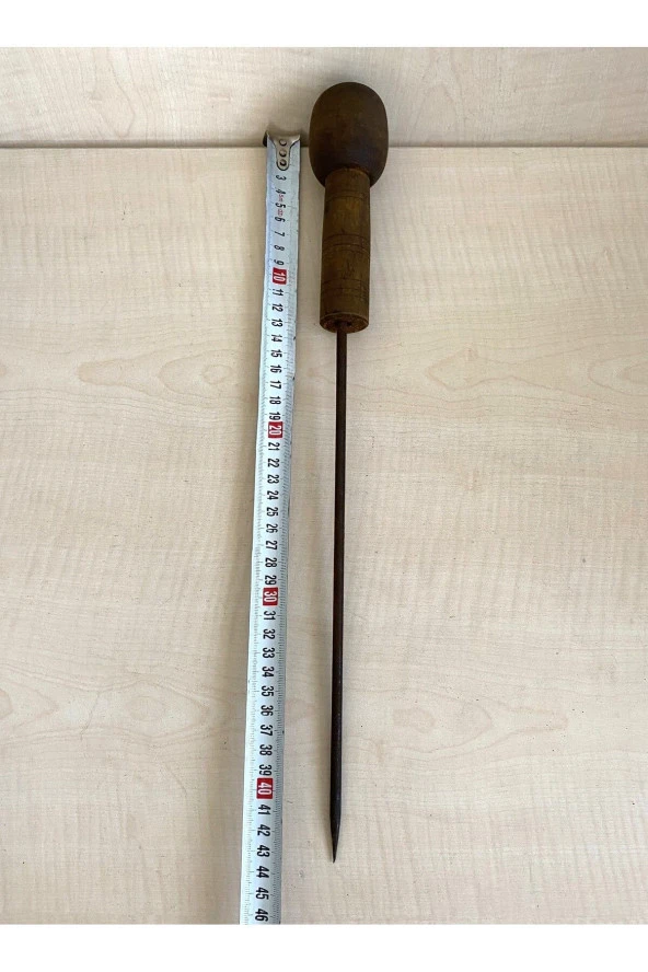 Büyük Boy 1 Adet Antika Rufai Zikir Şişi Ahşap Saplı Şiş no 34 - 2