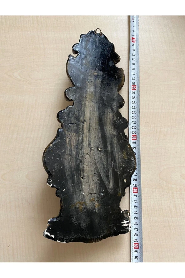 VİNTGE TERMOMETRE ALÇI VE MERMER TOZU KARIŞIMI EL YAPIMI BİBLO - 3