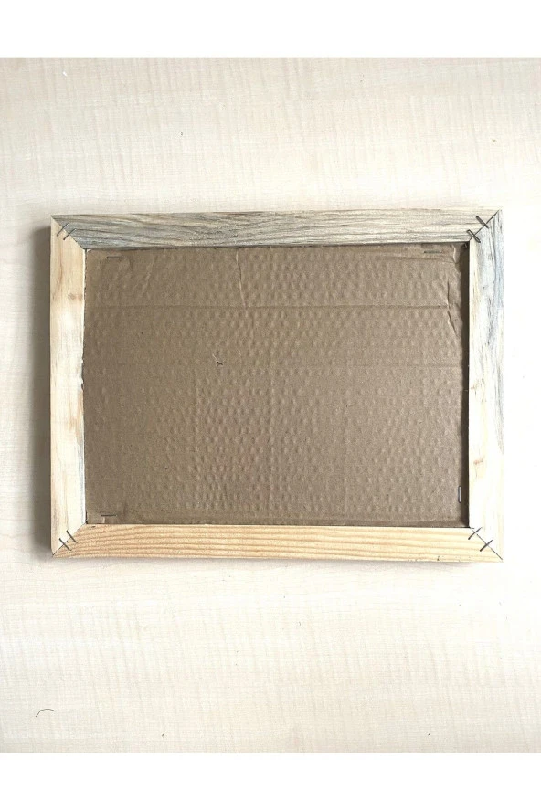 30.5X23.3CM CAMSIZ AHŞAP ÇERÇEVELİ AVRUPA DİJİTAL BASKI GRAVÜR TABLO - 2