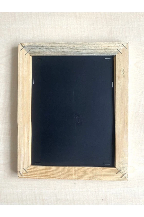 Ahşap Çerçeve Gerçek Yaprak Üzerine Arapça El Yazma Hat Çalışması no 42 - 2