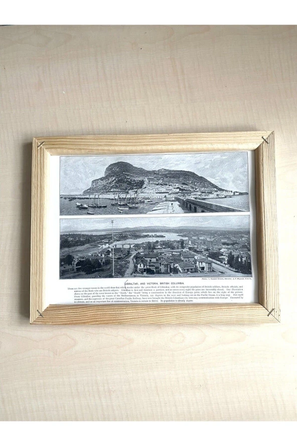 CAMSIZ ÇİFT TARAFLI AHŞAP ÇERÇEVELİ DİJİTAL BASKI RESİM TABLO ADEN VE JAMICA - 4