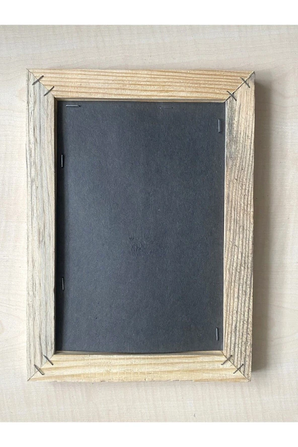 Ahşap Çerçeve Gerçek Yaprak Üzerine Arapça El Yazma Hat Çalışması no 44 - 5