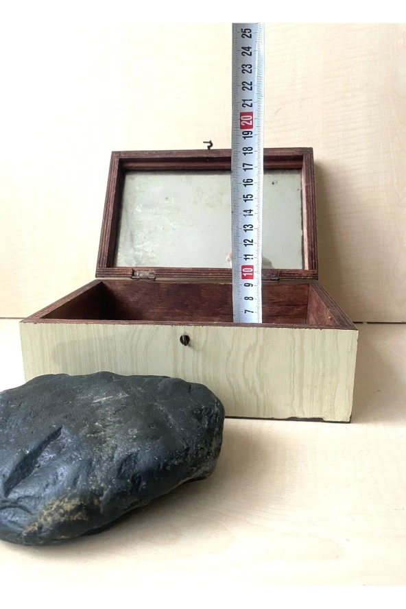 Eskilerden Ahşap Kutu Takı Kutusu Saklama Kutusu - Resim 5