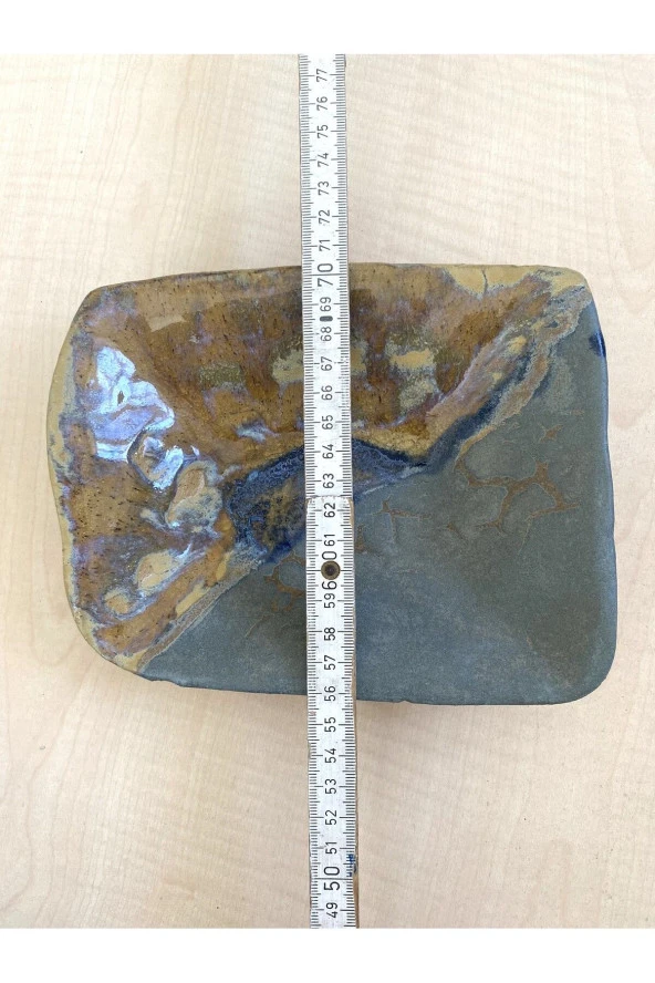 AVRUPA EL YAPIMI KİL KASE TOPRAK SIRLI TABAK - 4