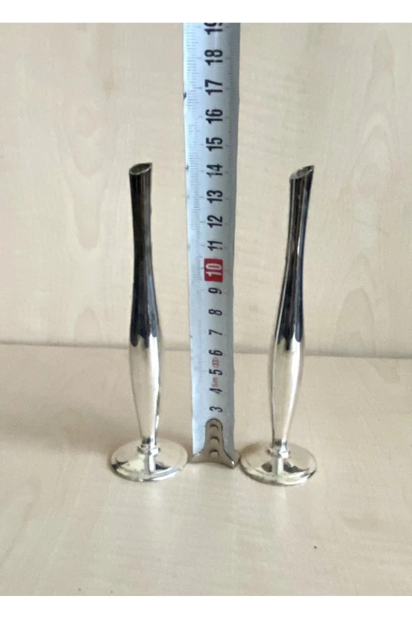2 ADET VİNTAGE GÜMÜŞ KAPLAMA KARANFİLLİK - 2