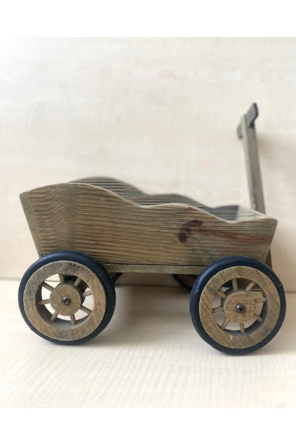 AVRUPA VİNTAGE EL YAPIMI AHŞAP OYUNCAK ÇEKMELİ OYUCAK ürün görseli