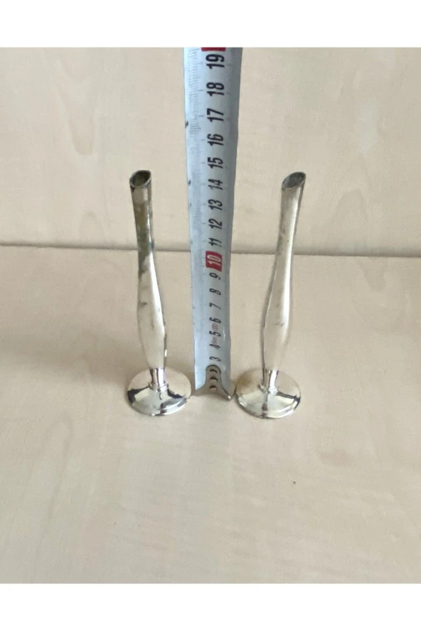 2 ADET VİNTAGE GÜMÜŞ KAPLAMA KARANFİLLİK - 3