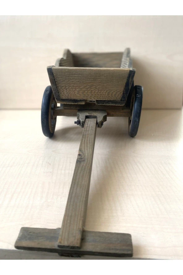 AVRUPA VİNTAGE EL YAPIMI AHŞAP OYUNCAK ÇEKMELİ OYUCAK - Resim 2