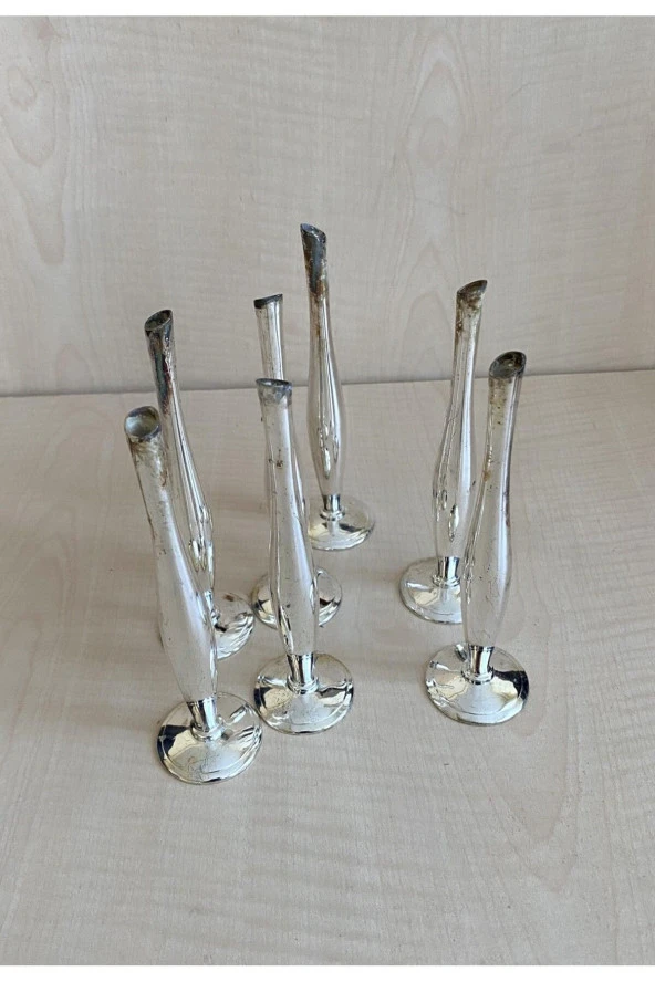 1 ADET VİNTAGE GÜMÜŞ KAPLAMA KARANFİLLİK - 4