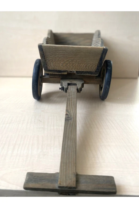 AVRUPA VİNTAGE EL YAPIMI AHŞAP OYUNCAK ÇEKMELİ OYUCAK - Resim 3