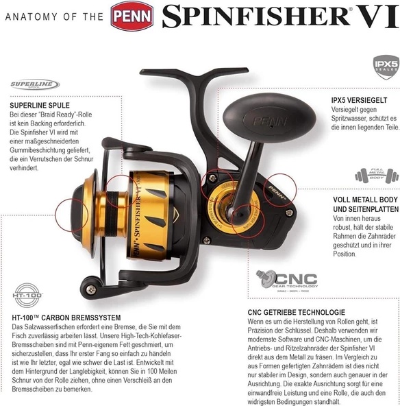 Penn Spinfisher VI Spinning Olta Makinesi  Standart 3500 - 5