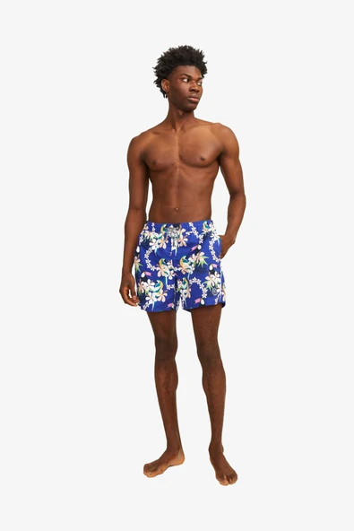 Jack & Jones Jpstfiji Erkek Mavi Deniz Şortu 12253230-Bluing