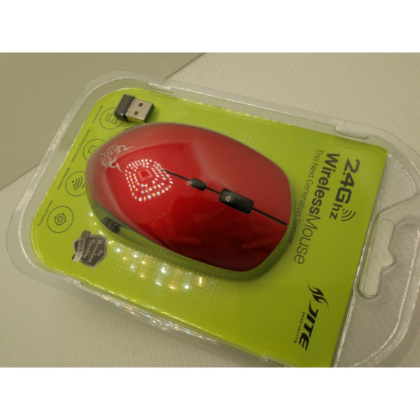 JİTE 5022 KABLOSUZ MOUSE SIFIR KIRMIZI