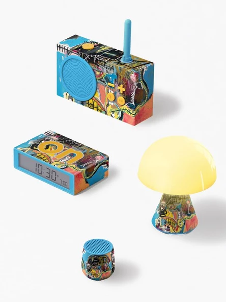 Lexon Tykho 3 Bluetooth Hoparlör ve Radyo X Jean-Michel Basquiat Skull - 4