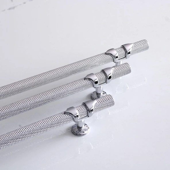 Burç Kulp 96 mm Krom Renk Mobilya Mutfak Çekmece Dolabı Dolap Kulpları Kapak Kulpu Kulbu Metal - Resim 3