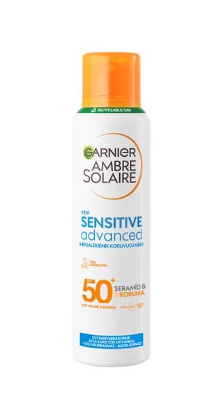 Garnier Ambre Solaire Sensitive Advanced Hipoalerjenik SPF50+Güneş Koruyucu Mist 150ml