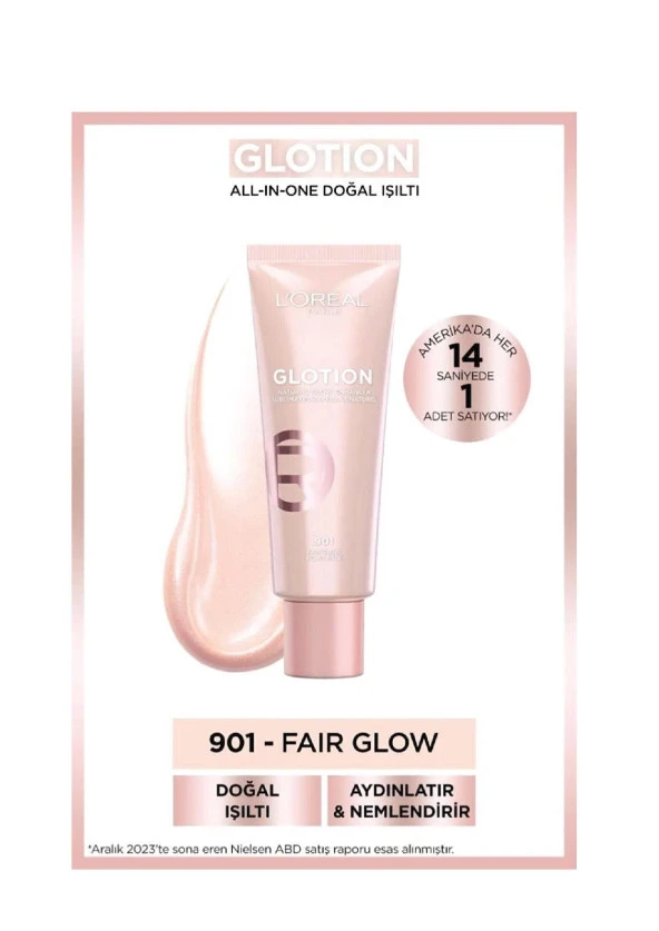 L'Oreal Paris Glotion All-ın-one Doğal Işıltı 901 - Fair Glow 40 ml