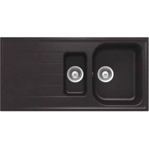 Schock Viola D-150 Nero Tezgahüstü 1,5 Göz Evye