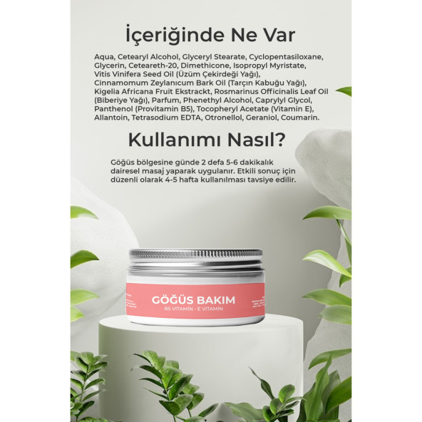 PHYTOFLORA Sıkılaştırıcı ve Toparlayıcı Göğüs Bakım Kremi 50 ml - 2