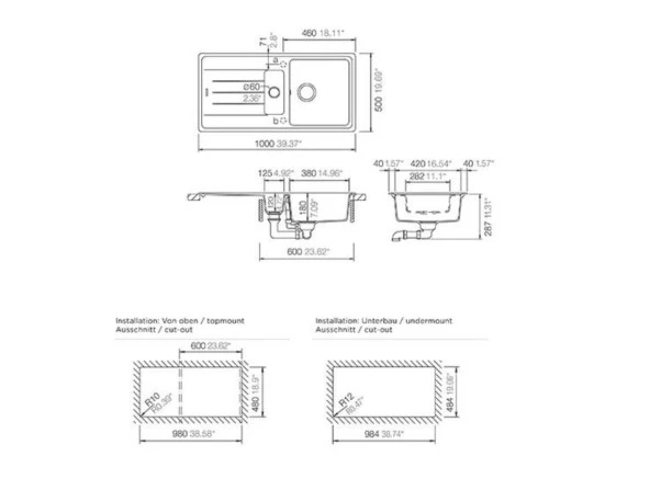 Schock Viola D150 A Alpina Beyaz Granit Evye - 2