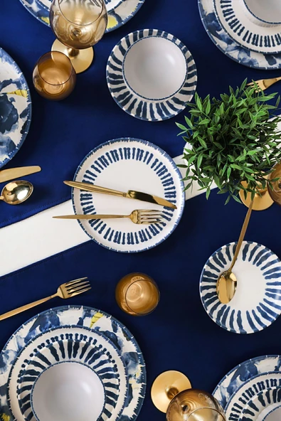 Keramika Keraart Azure Yemek Takımı 24 Parça 6 Kişilik 21423-24-25 - 3