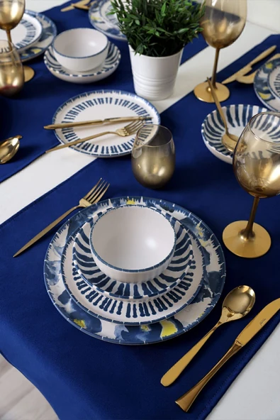 Keramika Keraart Azure Yemek Takımı 24 Parça 6 Kişilik 21423-24-25 - 4