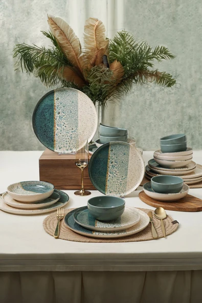 Keramika Colored Yemek Takımı 24 Parça 6 Kişilik 19781 - 2