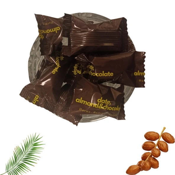 ÇİKOLATALI BADEMLİ HURMA SÜTLÜ DATE 1KG - 6