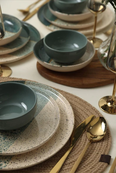 Keramika Colored Yemek Takımı 24 Parça 6 Kişilik 19781 - 3