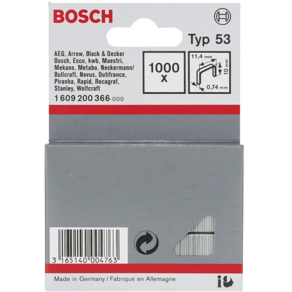 Bosch 1609200365 Zımba Teli Tip 53 11.4 x 0.74 x 8 Mm