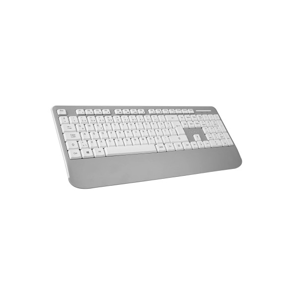 Everest Km-6176 Offical Beyaz-Gri Kablosuz Combo Q Multimedia Klavye + Mouse Set - 3